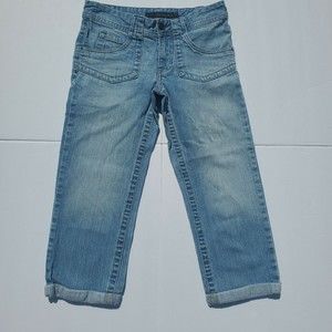 Calvin Klein 23 Inch Crops with Porkchop Pocket Costal Wash Denim Jeans Size 2